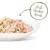 Lautasella revittyä kananrintaa. Kuvassa teksti: Real Chicken Breast.