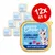 Lot de 12 barquettes Edgard Cooper cabillaud et poulet, 85 g chacune, pâté pour chatons. Texte visible : cabillaud et poulet, 85 g, pâté pour chatons.
