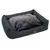 Hundebett Sleepy Time grey mit Kissen, Grösse M - L 100 x B 75 x H 30 cm