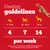Feeding recommendation: 5–10 kg, 4 pieces; 10–25 kg, 7 pieces; from 25 kg, 14 pieces per week. Not suitable for dogs under 5 kg or puppies under 4 months.