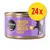 Cosma Pure Love Duo Layer, Chicken Mousse with Chicken Flakes, lot de 24x. Boîte violette avec silhouette de chat et texte en anglais visible sur l’emballage. Cosma Pure Love Duo Layer, Chicken Mousse with Chicken Flakes, lot de 24x. Boîte violette avec silhouette de chat et texte en anglais visible sur l’emballage.