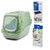 Komplettset: Toilette marmor - amazonasgrün / botanisches Grün + 2 extra Filter + 12 Bag it Up