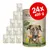 DOG'S LOVE GREENS 24x400 g dåser, vegan, 100 % bio-grøntsager & bio-frugt, synlig tekst: getreidefreie rezeptur, made in austria, bio-organic, vegan, øko-certificeret.