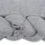 Geflochtenes graues Kissen mit Stoffbezug, Detailansicht der Knotung.