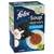 Purina Felix Soup Tender Strips, cod, ton, limbă-de-mare. 6x48g. Fără coloranți, destinat reciclării.