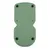 Green plastic base with four non-slip black feet, suitable for accessory mounting.