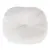 White, round cushion with a soft, fluffy surface. Suitable as an accessory for pet beds or resting areas.