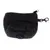 Schwarze Tasche mit Reissverschluss und zwei Metallkarabinern, geeignet zur Befestigung.