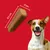 Chew stick with dimensions shown as 8.1 cm long and 2 cm wide, next to a happy dog. Highlights product size for shoppers.