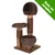 Rascador para gatos de mimbre y madera con tres plataformas, cojines marrones y postes envueltos en cuerda. Esquina superior: Solo en zooplus. Rascador para gatos de mimbre y madera con tres plataformas, cojines marrones y postes envueltos en cuerda. Esquina superior: Solo en zooplus.