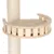 Cat tree with wooden platform and padded lying surface, sisal-wrapped post.