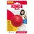 KONG Ball Small до 16 кг, прочная натуральная резина, extreme bounce, надписи: Durable Natural Rubber, Made in USA, Dogs Need to Play. На упаковке изображён жёлтый лабрадор.