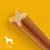 Chew stick with cross-section shape, shown next to an icon indicating suitability for animals weighing 25 kg or more.