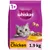 Whiskas dry food with chicken, 1.9 kg pack, suitable for age 1 plus as shown on packaging