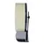 Seitenansicht eines beige und schwarzen Laufrads mit stabilem Standfuss aus Kunststoff.