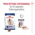 ROYAL CANIN maxi adult 5+ croquettes et maxi ageing pâtée pour chiens de 26 à 44 kg, texte en allemand : mélanger aliments secs et humides pour une expérience optimale.