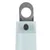 Close-up of a nail scissors with metal blade and light blue handle, suitable for precise cutting.
