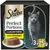 Sheba Perfect Portions luxury pâté with chicken, 3 x 75g packs shown. Image includes a portion of pâté on a plate and product details.