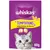 Whiskas Temptations with Chicken & Cheese, 60g. Image shows product name, flavour and weight on purple packaging.