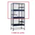 Deux modules d’extension pour cage à barreaux métalliques, encadrés en rouge, texte visible : 2 Add-on units (anglais).
