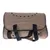 Sac de transport beige Tiaki avec poignées noires, plusieurs trous d’aération visibles sur le dessus et le côté, logo Tiaki en bas à droite.
