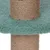 Kratzbaumdetail mit Sisalseil und grünem Teppichmaterial.