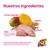Ingredientes: Frutas tropicales, pollo sin antibióticos ni hormonas, espelta (trigo antiguo), avena. Proteínas de alta calidad y cereales ancestrales para una alimentación equilibrada.
