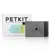 PETKIT Wireless Water Pump, šedé zařízení s obalem v pozadí.