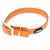 TIAKI Wasserabweisendes PVC-Halsband, orange - Halsumfang 34 - 56 cm (Größe L)
