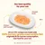 Chicken with pumpkin, chicken broth and rice on a white plate. Text: Our best quality for your cat. 100% human-grade meat and/or fish, originally fit for human consumption, now food for your cat.