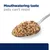 Mouthwatering taste pets can’t resist (αγγλικό κείμενο) και κουταλιά με υγρή τροφή κατοικιδίων.