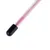 Bacchetta gioco con manico trasparente e piuma rosa, tappo finale nero.