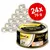 Lot de 24 boîtes GimCat ShinyCat Filet, 70 g chacune, saveur poulet. Texte visible : Hühnchen Kip Poulet. Image d’une boîte avec photo de chat et logo GimCat.