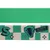 Зеленая лента в шахматном узоре, логотип Slytherin, змея и надпись 'Slytherin 4 The Win!'.