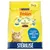Purina Friskies Sterilised kattenvoer, 3 kg. Tekst: 5 Promesses, met een heerlijke mix van zalm en tonijn met groenten. Verpakking toont afbeelding van een kat.