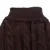 Pull marron en tricot torsadé avec col roulé, matière textile visible. Aucun logo ou texte apparent.
