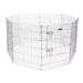  Kerbl Pet Enclos avec porte pour chiots et petits animaux - 8 éléments de l 57 x h 78 cm