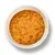 Nahaufnahme von orange-brauner Nassfutter-Mischung in einer weissen Schale.