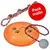 Ensemble de jouets pour chien : disque orange Dog Activity avec empreintes, balle grise à picots sur corde colorée, corde tressée multicolore. Cercle rouge texte « Pack malin ». Ensemble de jouets pour chien : disque orange Dog Activity avec empreintes, balle grise à picots sur corde colorée, corde tressée multicolore. Cercle rouge texte « Pack malin ».
