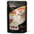 Leonardo Cat Food Fleisch Menü s lososovim uljem, 29 % piletina, 29 % govedina, 12 % janjetina. Slika mačke na pakiranju. Tekst na više jezika.