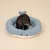 TIAKI Haustierbett Teddy Whale - Größe S: Ø 45 x H 12 cm