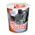 Smilla Toothies tub with image of grey cat and visible text: unterstützt die Zahnpflege. Product name shown on lid and front.