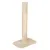 Cat tree with beige sisal post and rectangular base plate, suitable for claw care.