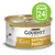 Purina Gourmet Gold Raffiniertes Ragout kissan märkäruoka, 24 purkin pakkaus. Etiketissä valkoinen kissa ja tuotteen nimi saksaksi.
