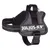 Julius-K9 dog harness, grey with reflective stripes and 'Glowing in dark' label.