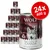 Lot de 24 boîtes Wolf of Wilderness The Taste of Canada, 400 g chacune, recette sans céréales, texte visible : 100% grain-free recipe, with fresh beef, cod, turkey and cranberries.