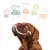 Pure food, perfect protein and fat balance, care for all animals, for a better planet, happy and healthy dogs. Text with icons above a brown dog.