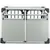 Trixie Transportbox Aluminium doppelt - Größe M-L: B 93 x T 88 x H 64 cm