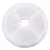 Bílý kulatý filtrační kotouč s otvorem uprostřed, materiál vypadá jako textil nebo vlákno. Žádné viditelné značky ani text.