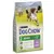 Purina Dog Chow 2 Adult 1+ years with Lamb. Widoczne piktogramy: zdrowie trawienne, chrupiące kawałki, higiena jamy ustnej. Tekst w języku angielskim i francuskim.